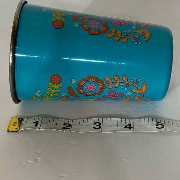 6 Pc. Stainless Blue Steel Floral Print Tumblers - Picture 4 of 7